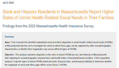 Link to 'Unmet Health-Related Social Needs Research Brief